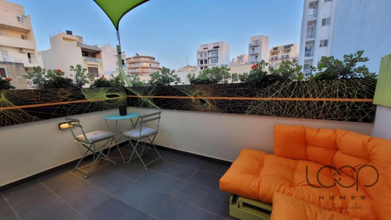 Modern - 50 M From Sea - Free Wi-Fi - Super Cool - Terrace - Fully Air-Conditioned San Pawl il-Baħar Zewnętrze zdjęcie